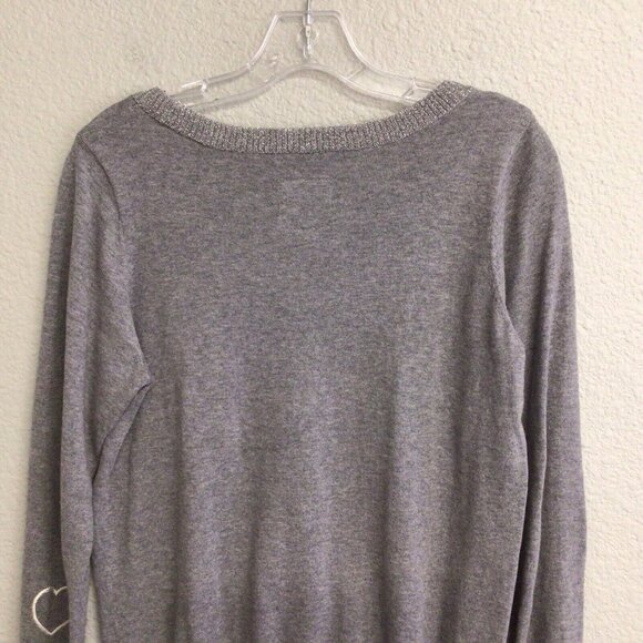 Chaser Champagne Dreams Sweater Gray Women’s Size Small Cashmere Blend - Picture 8 of 10